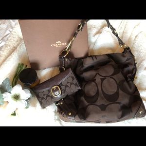 Coach Carly Monogram Bag + Matching Large Wallet